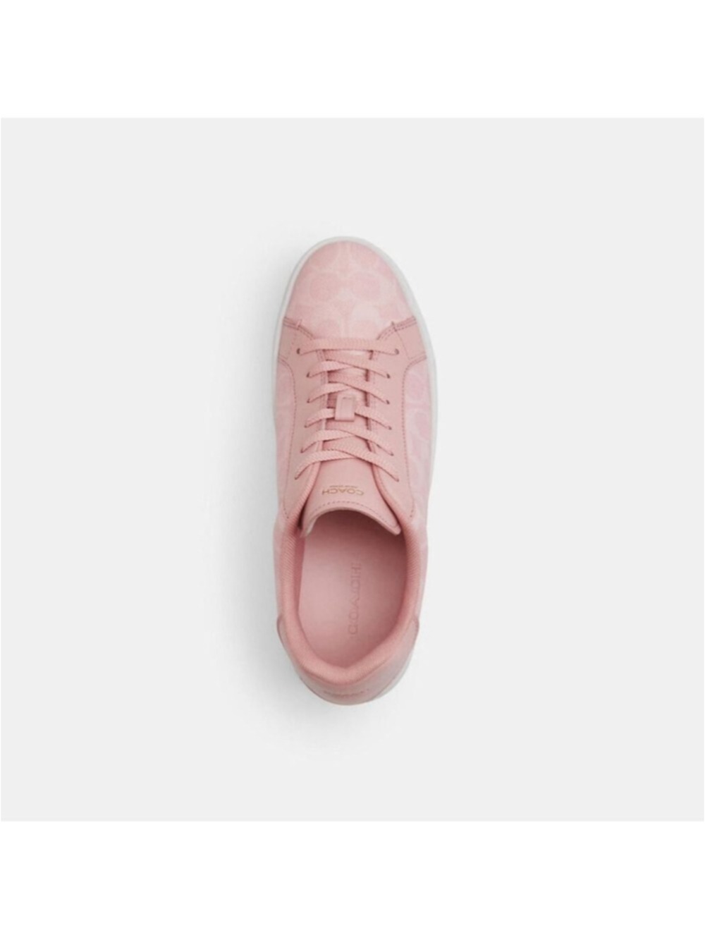 NEW Coach High Line CBT39 Powder Pink Signature Sneakers Size 6.5 NIB - Picture 7 of 10